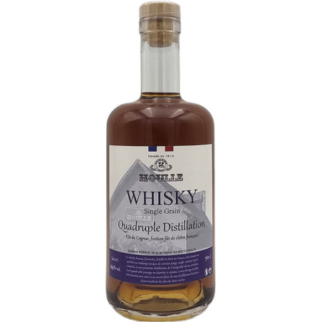 HOULLE Whisky, Cognac-cask finished, QUADRUPLE Distillation (Violet) 44° 70 cl, Persyn Distillery