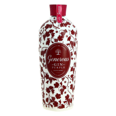 GIN GENEROUS PURPLE (red) Grappe Berry Pepper Grapefruit 70 cl