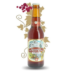 Red beer by Mont Blanc...
